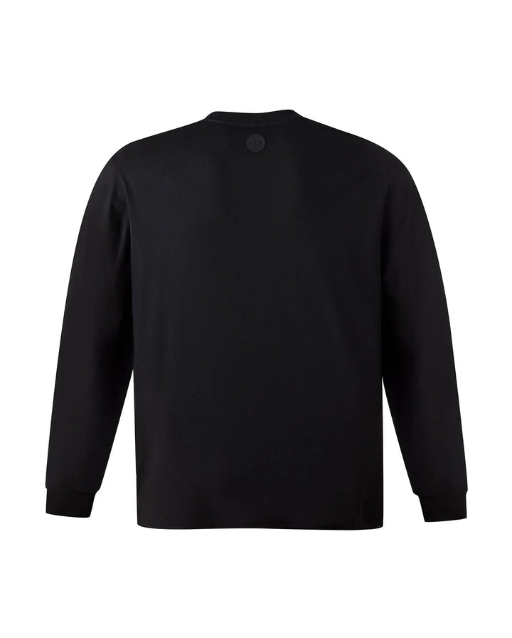 UNISEX 3D POCKETS LONG SLEEVES T-SHIRT BLACK