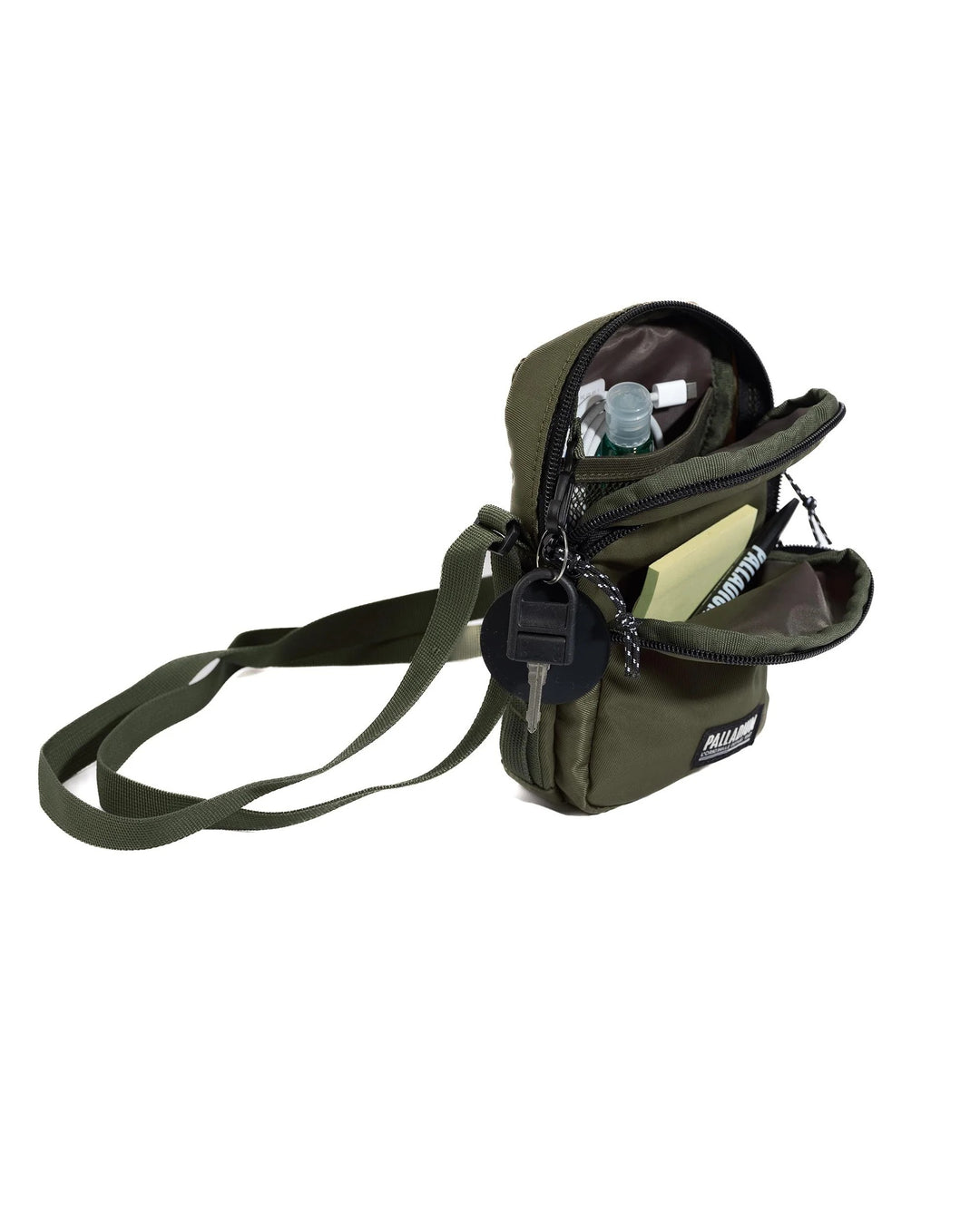 PALLADIUM LOGO WATER REPELLENT CROSSBODY BAG DUSKY GREEN