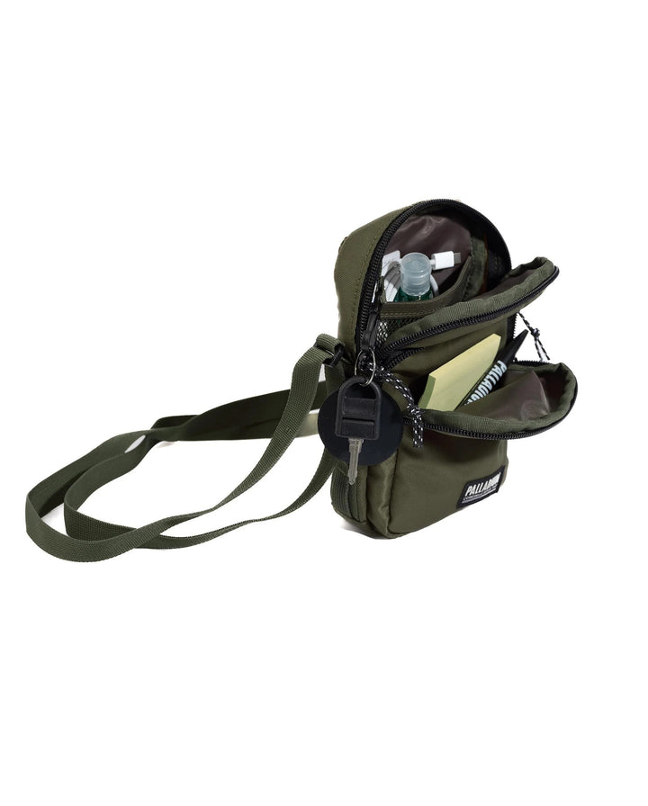 PALLADIUM LOGO WATER REPELLENT CROSSBODY BAG DUSKY GREEN