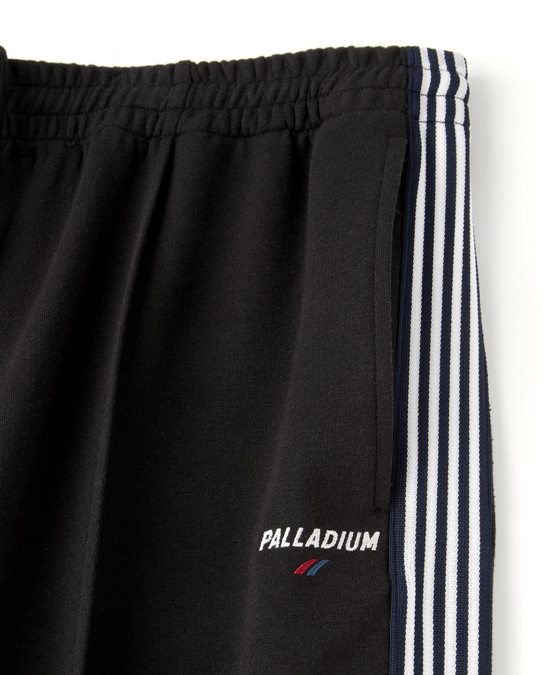 MEN'S LOGO SIDE STRIPES COLOR BLOCKS PANTS BLACK