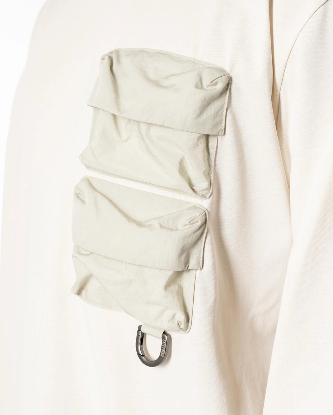 UNISEX 3D POCKETS LONG SLEEVES T-SHIRT FRESH GREY