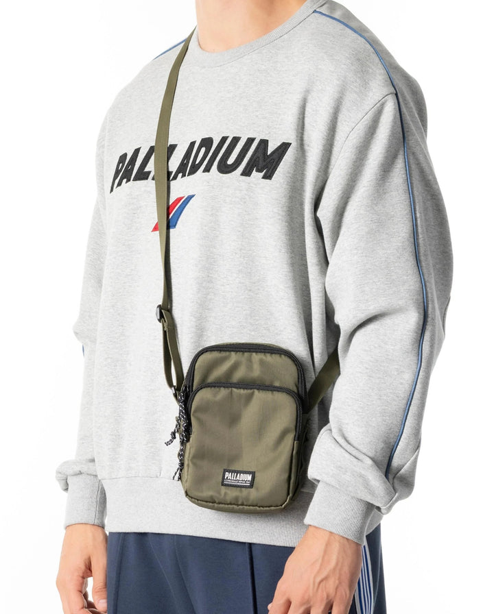 PALLADIUM LOGO WATER REPELLENT CROSSBODY BAG DUSKY GREEN