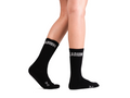 Mid Ht Logo Sock 01 Black Sx7410-008