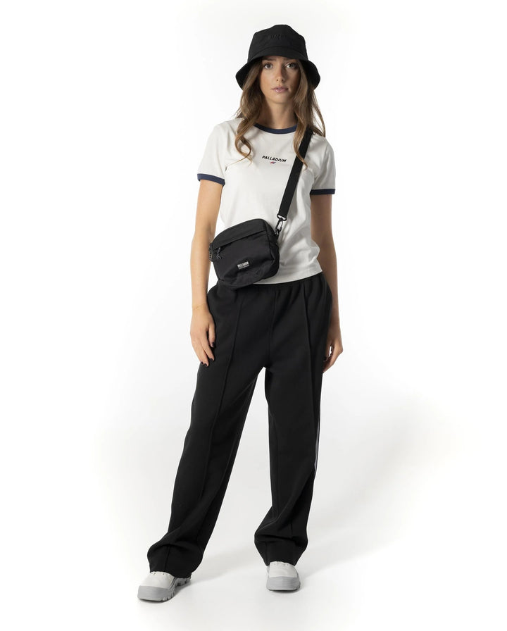 MEN'S LOGO SIDE STRIPES COLOR BLOCKS PANTS BLACK