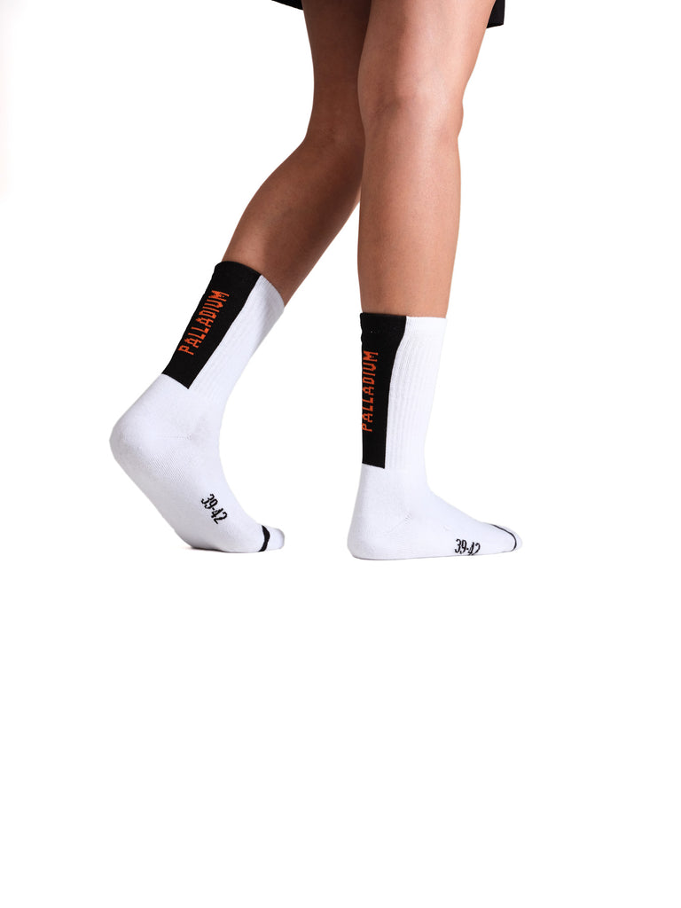 JACQUARD MID SOCKS 1 WHITE