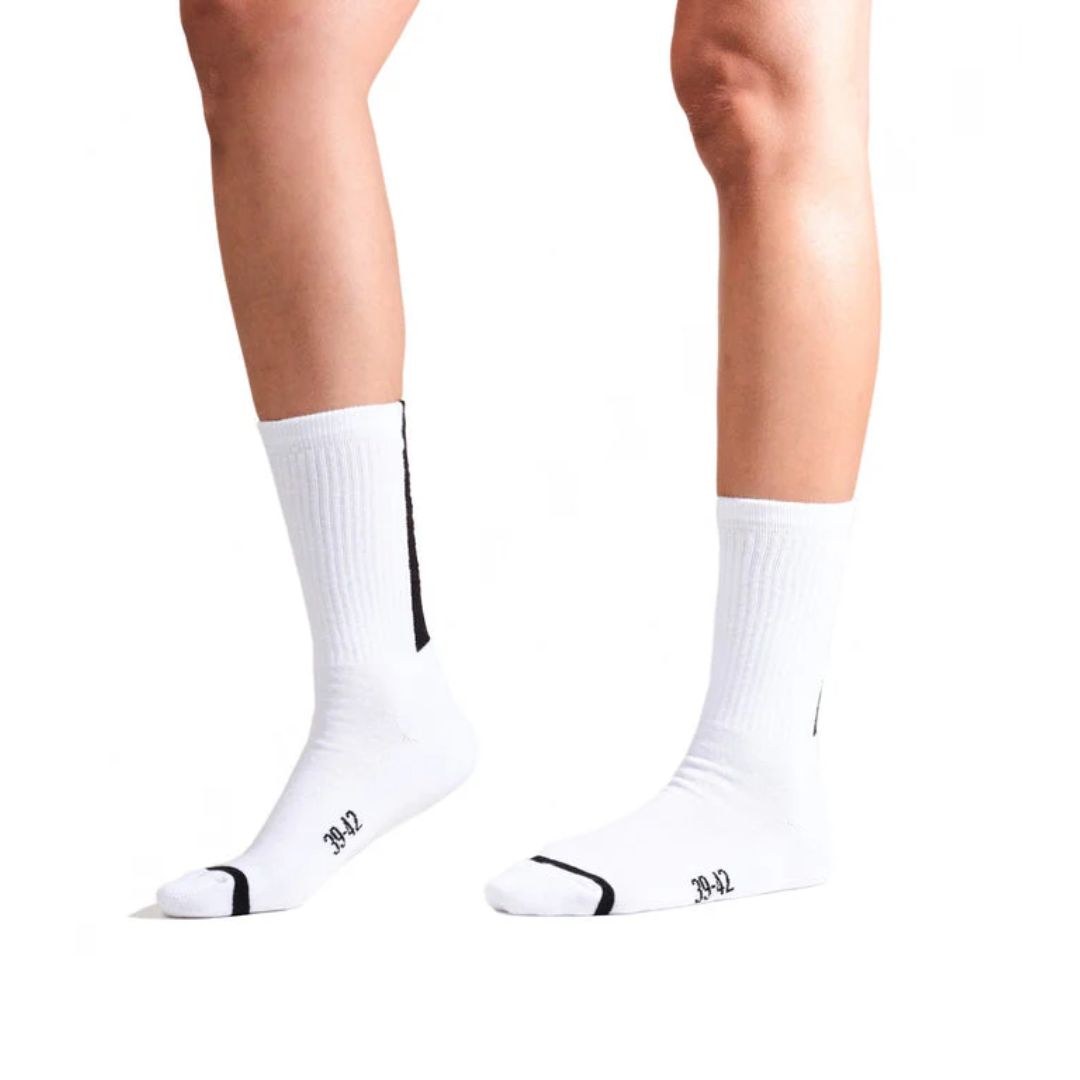 Jacquard Mid Socks 1 White Sx7384-100