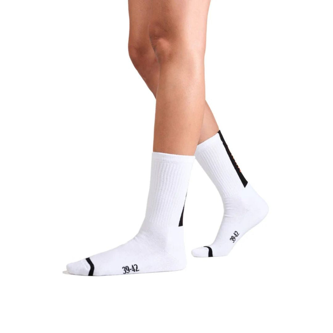 Jacquard Mid Socks 1 White Sx7384-100