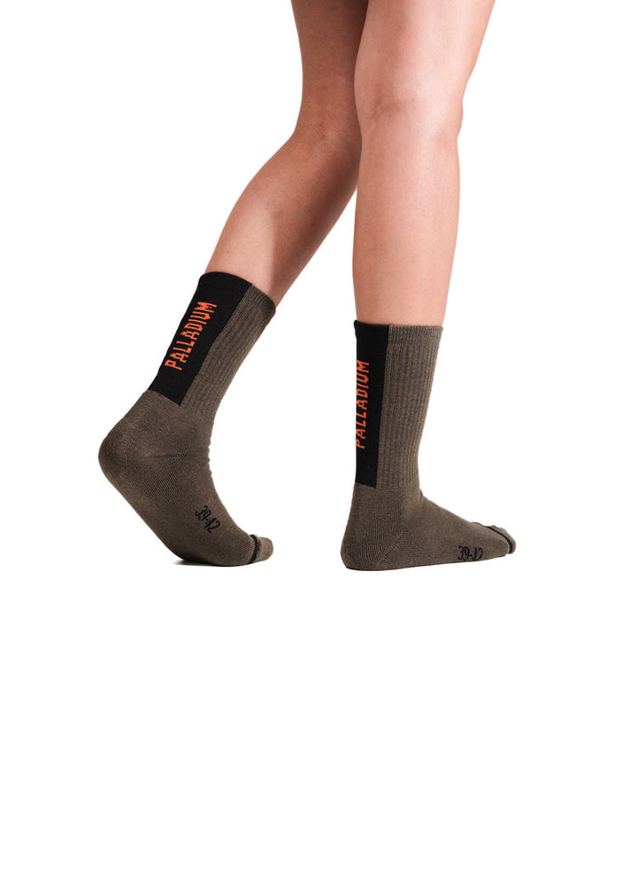 JACQUARD MID SOCKS 1 DUSKY GREEN