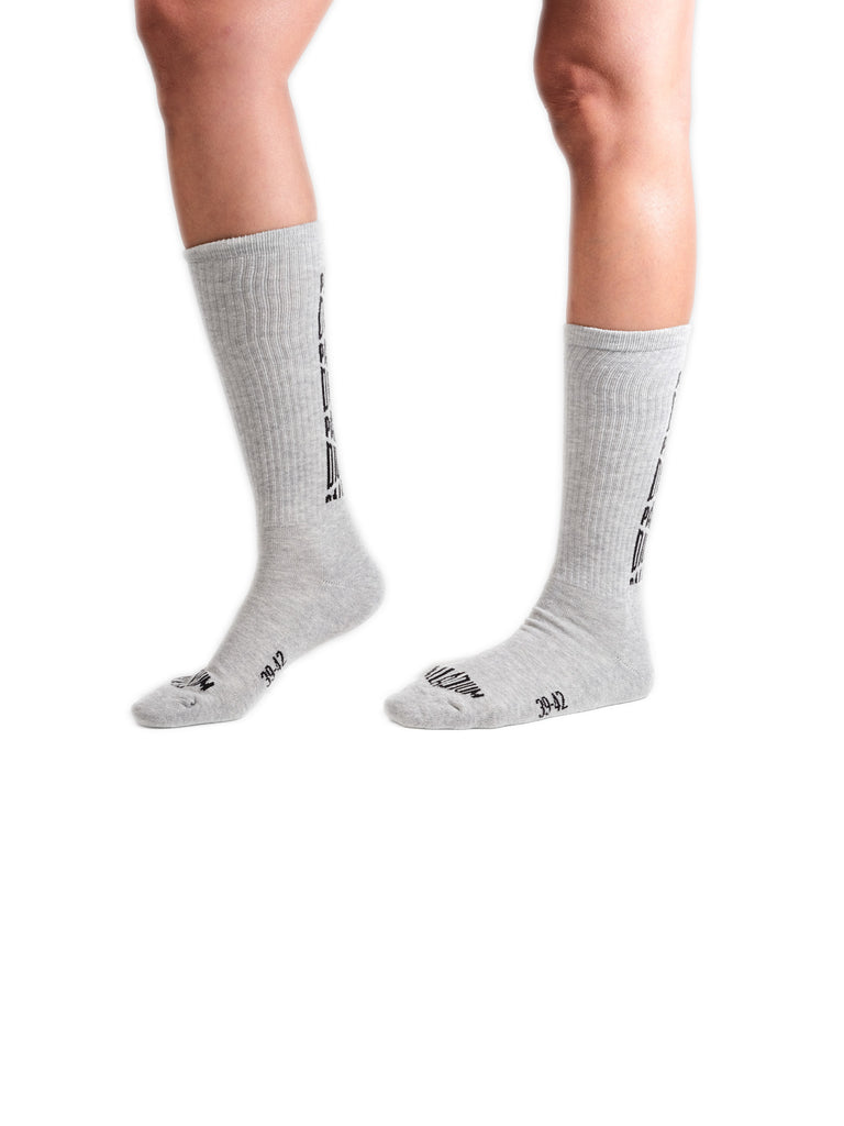Jacquard Mid Socks 2 Heather Grey Sx7385-034