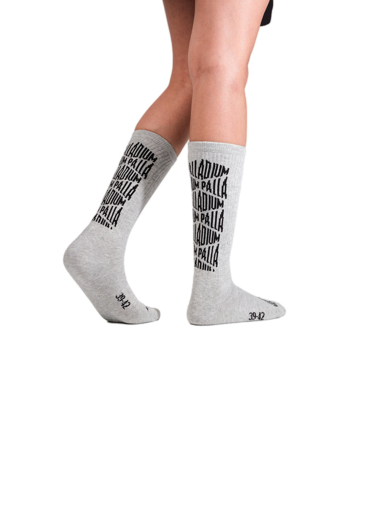 Jacquard Mid Socks 2 Heather Grey Sx7385-034