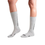 Jacquard Mid Socks 2 Heather Grey Sx7385-034