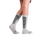 Jacquard Mid Socks 2 Heather Grey Sx7385-034