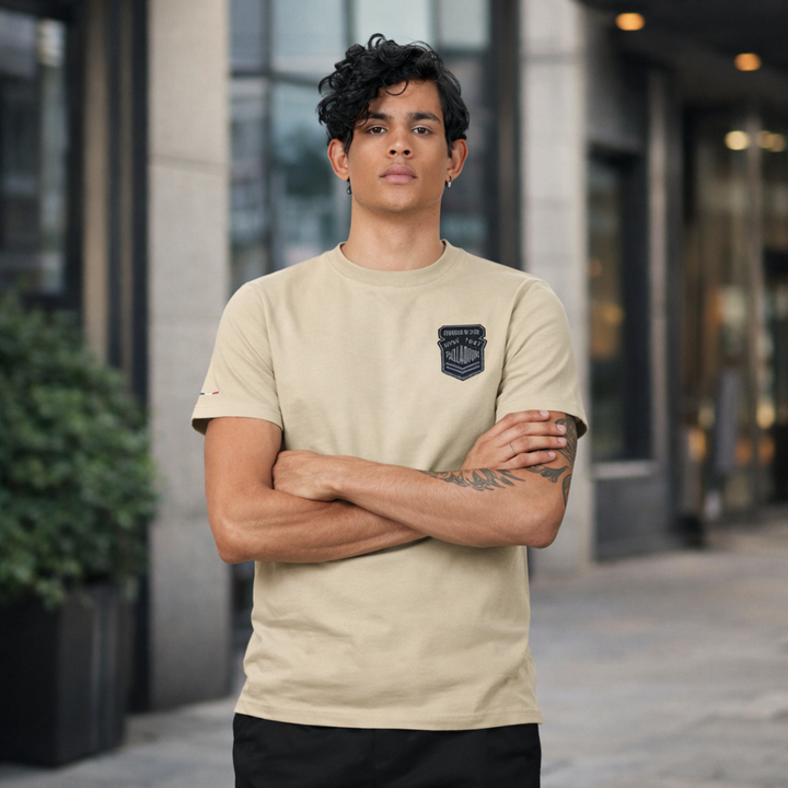 S/S Tee Avn Patch Men'S T-Shirt Eucaliptus