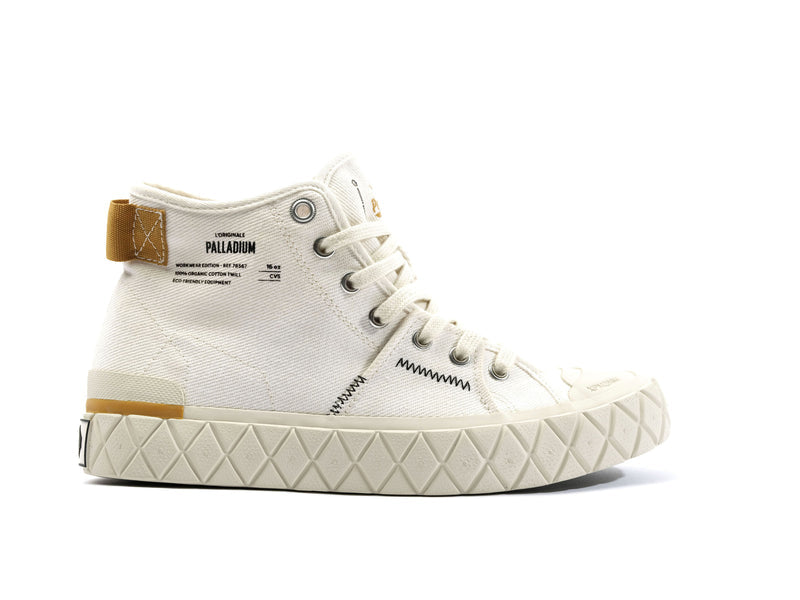 PALLA ACE CHUKKA WORKWEAR CREAM WHITE