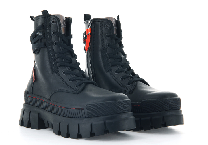 REVOLT BOOT LEATHER BLACK