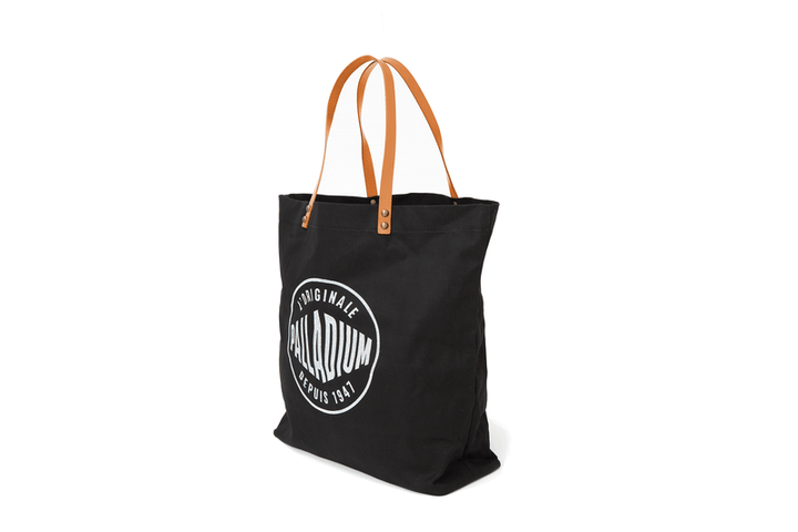 ROUND LOGO TOTE BAG BLACK