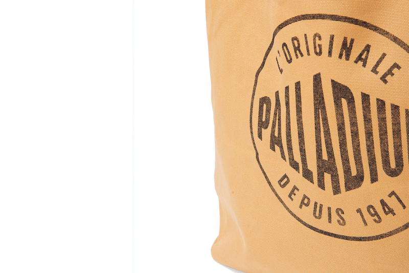 ROUND LOGO TOTE BAG CAMEL