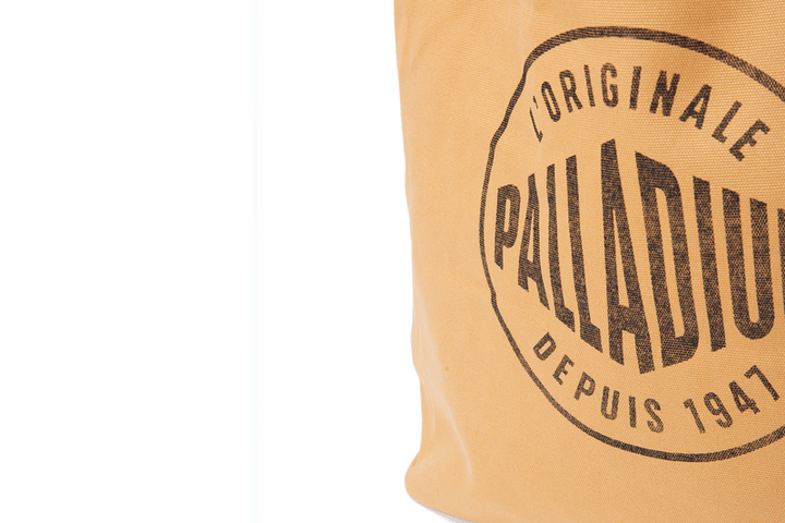 ROUND LOGO TOTE BAG CAMEL